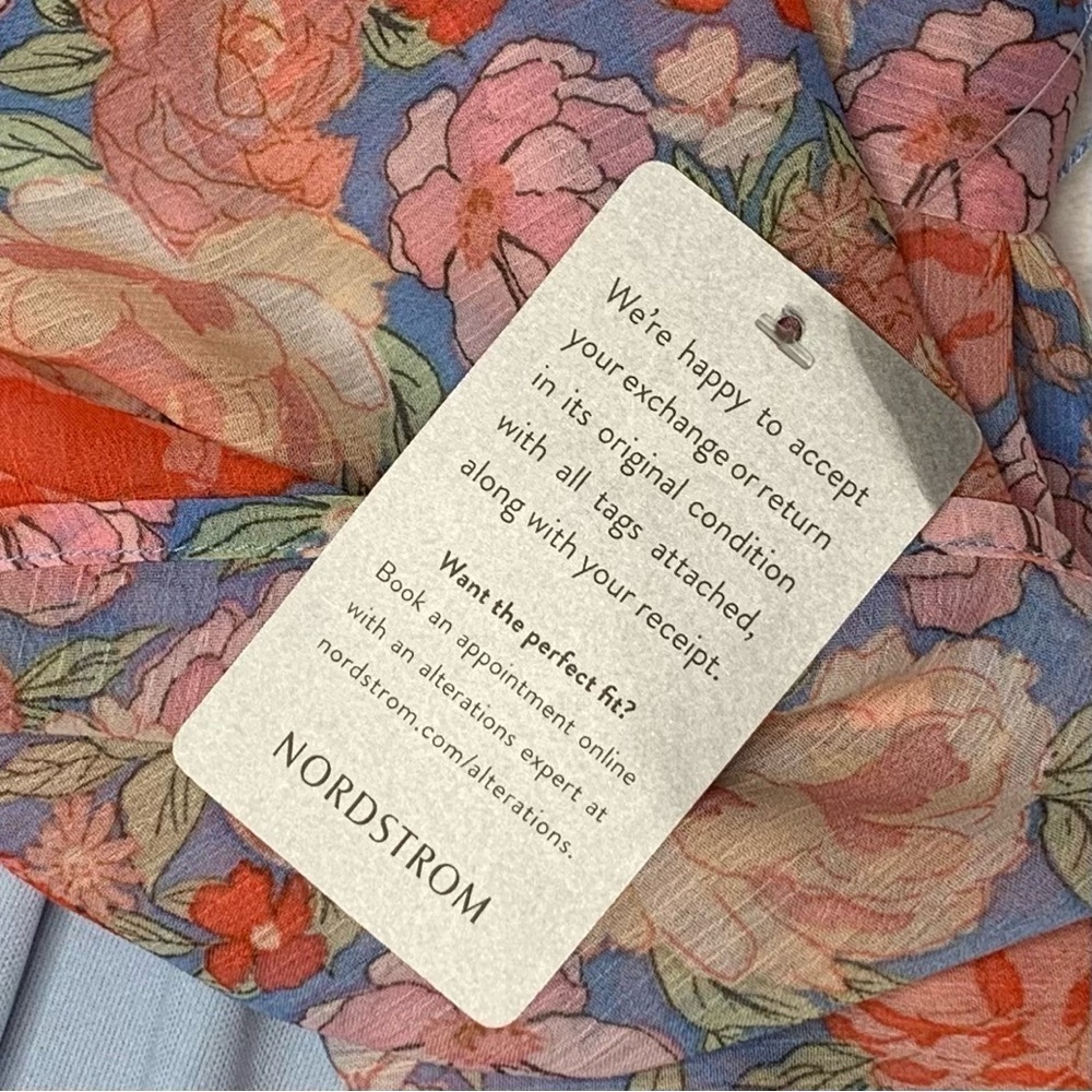 NEW Lush Floral Halter Neck Tie Waist Mini Dress - Picture 13 of 17